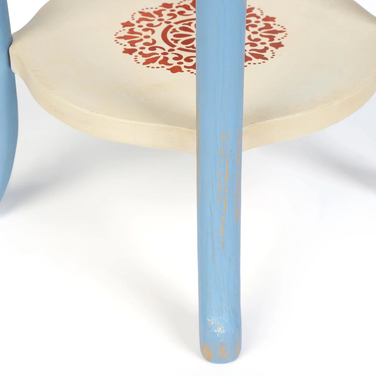 Podima table basse à pieds massifs bicolores