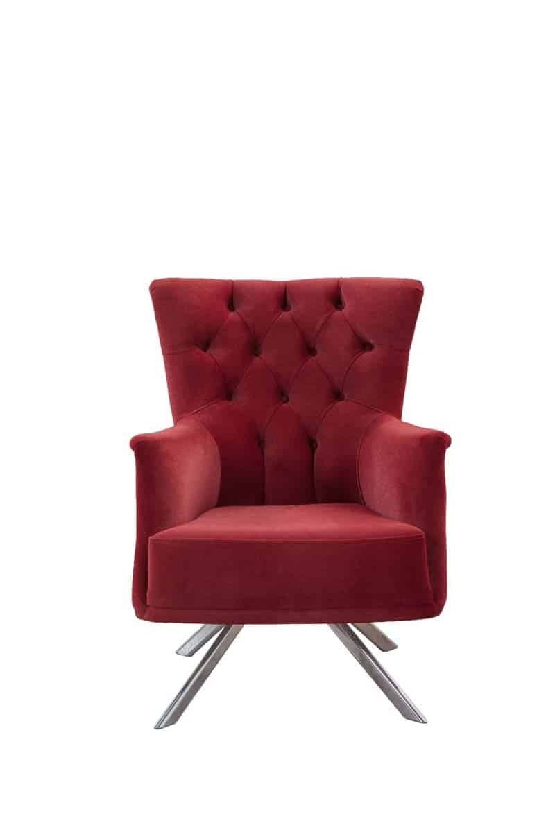 Veys Fauteuil Bergère Rouge