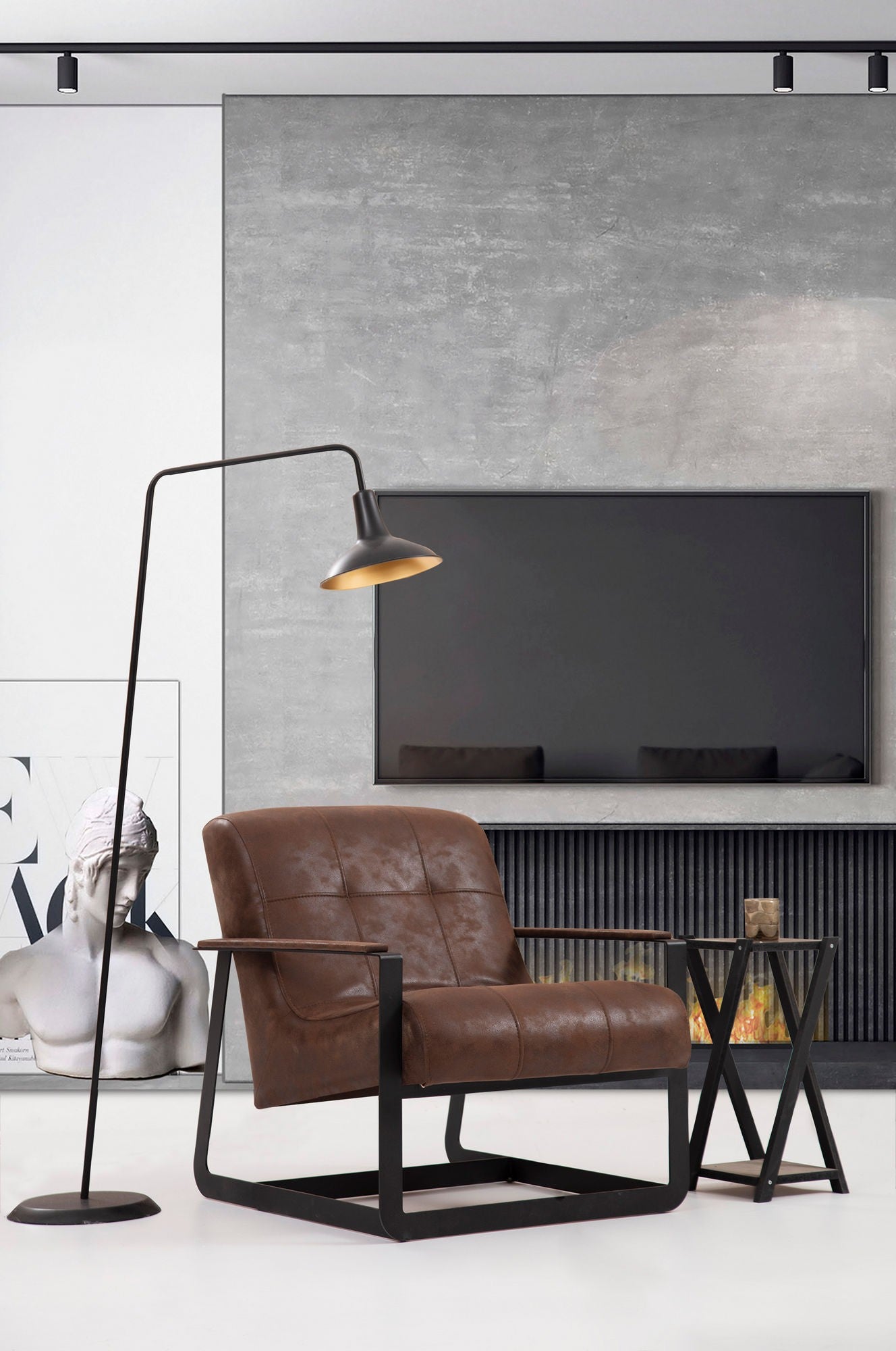 Chaise Darius - Brown