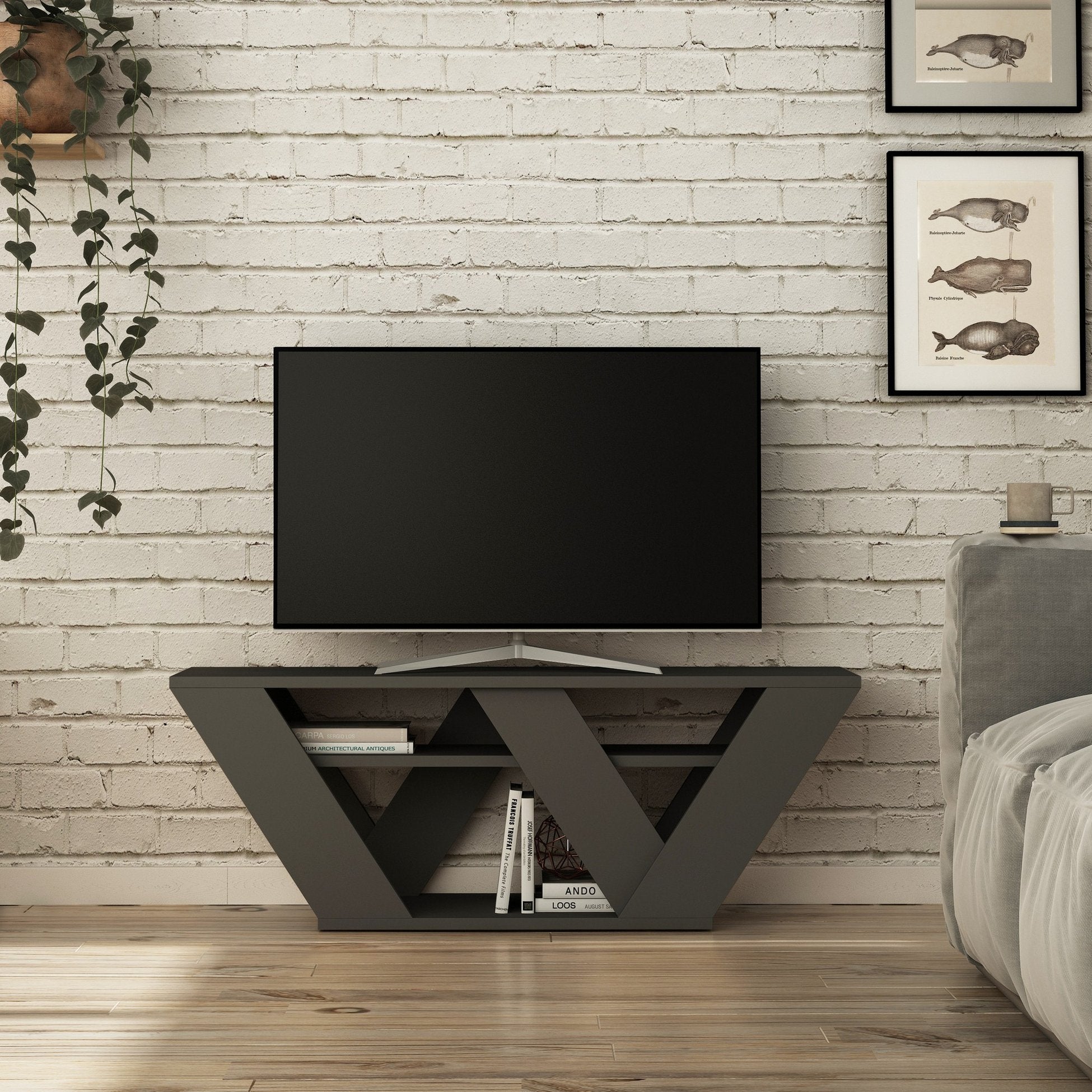 Meuble TV Pipralla - Anthracite