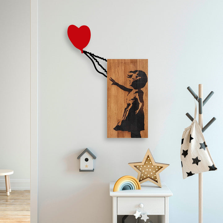 Accessoire mural en bois décoratif Banksy - 15