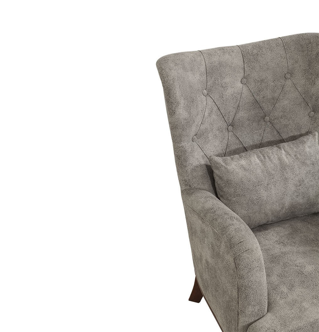 Fauteuil à oreilles Marta - Gray