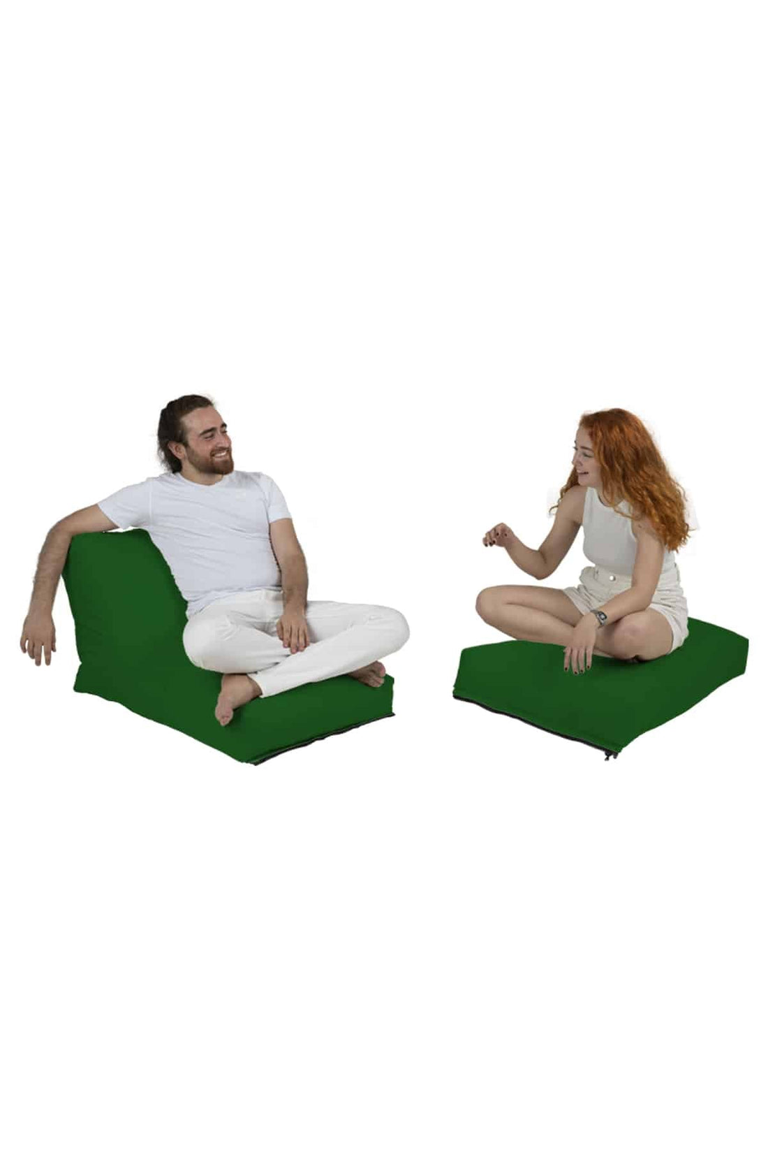 Siesta Pouf convertible / coussin de sol Vert