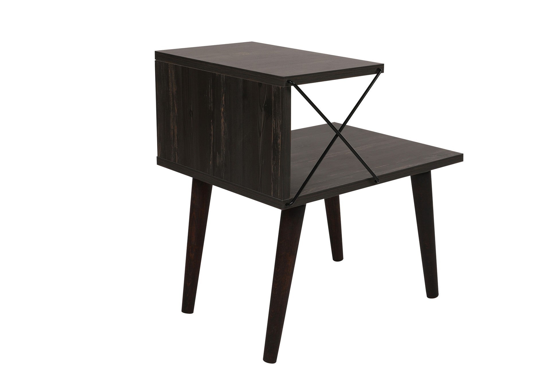 Table de chevet Cross - Dark Brown