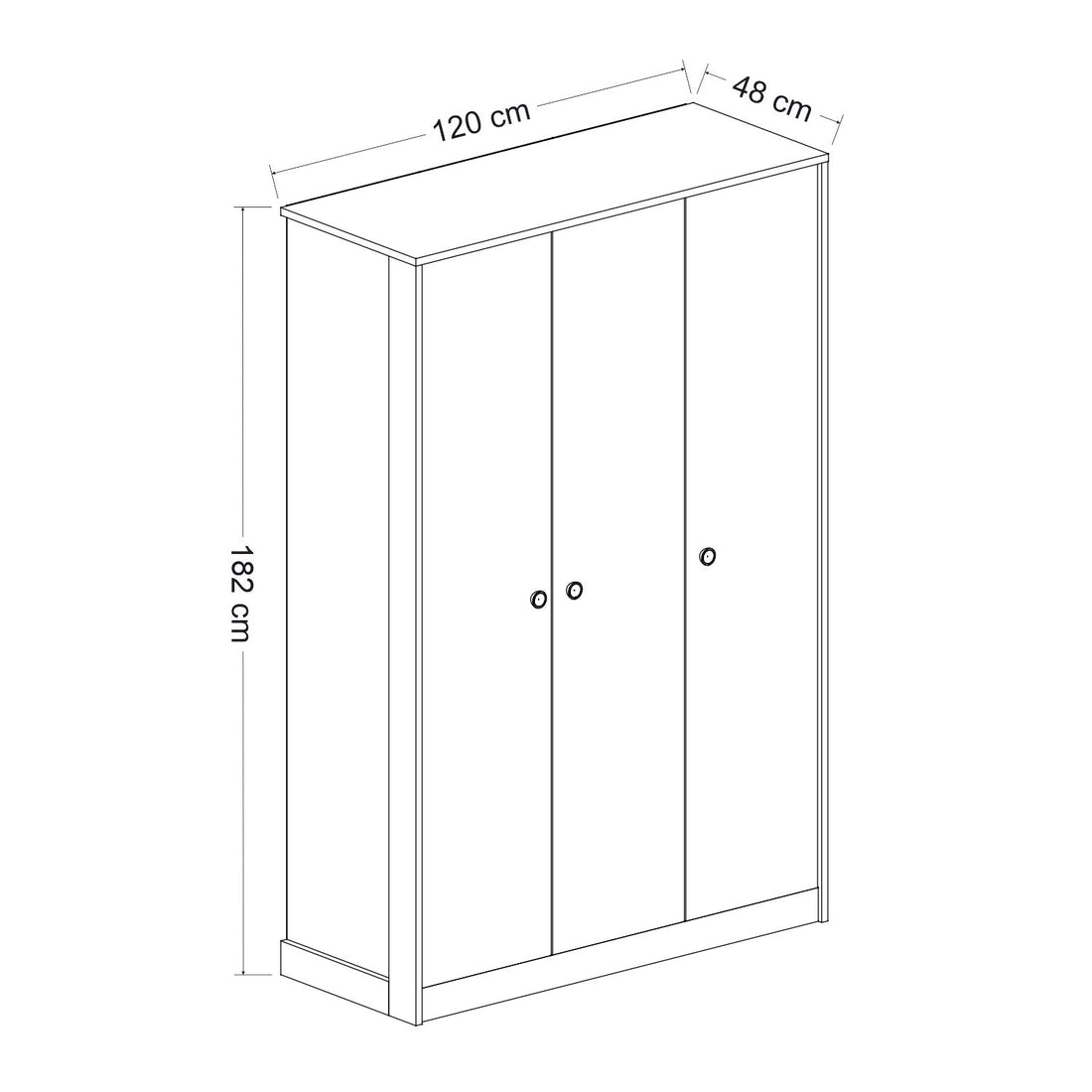 Garde-robe Life - White, Anthracite
