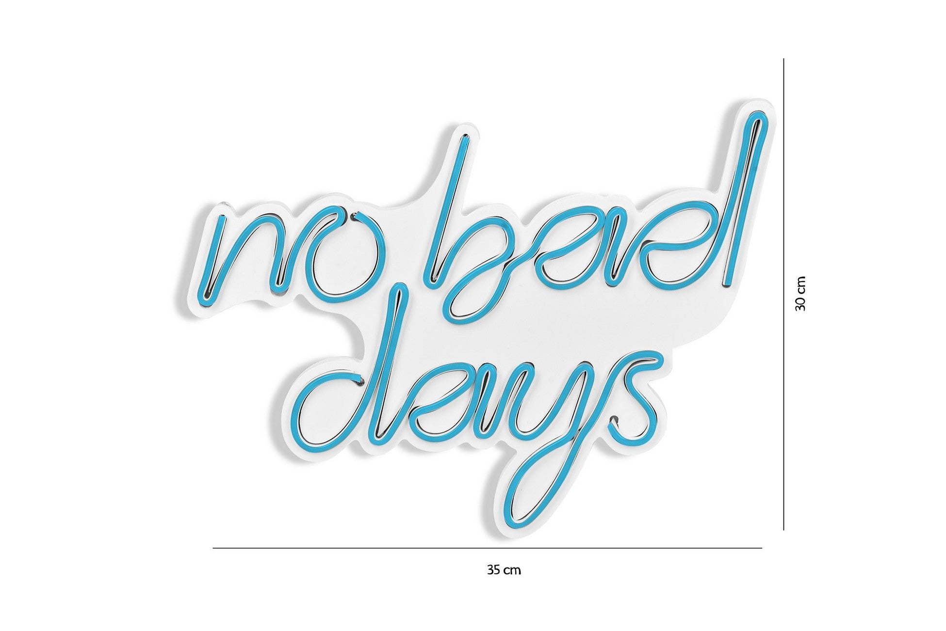 Éclairage LED en plastique décoratif No Bad Days - Blue