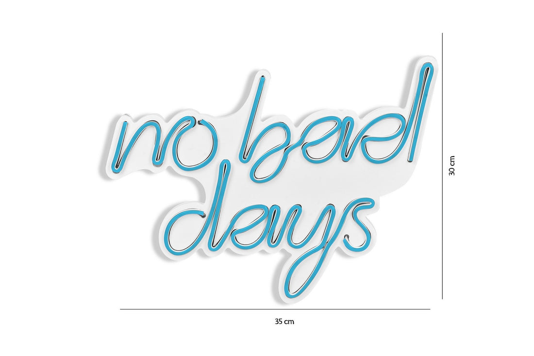 Éclairage LED en plastique décoratif No Bad Days - Blue