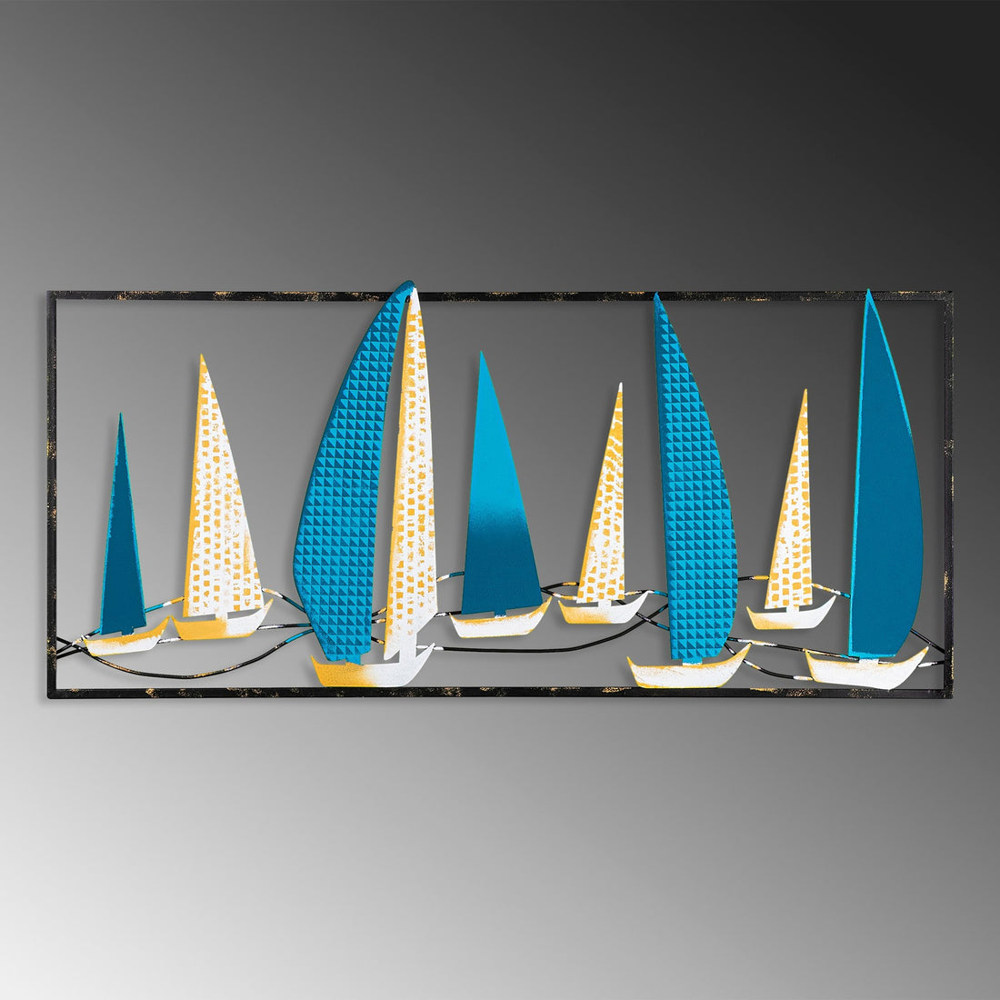 Accessoire mural en métal décoratif Yelkenli 2