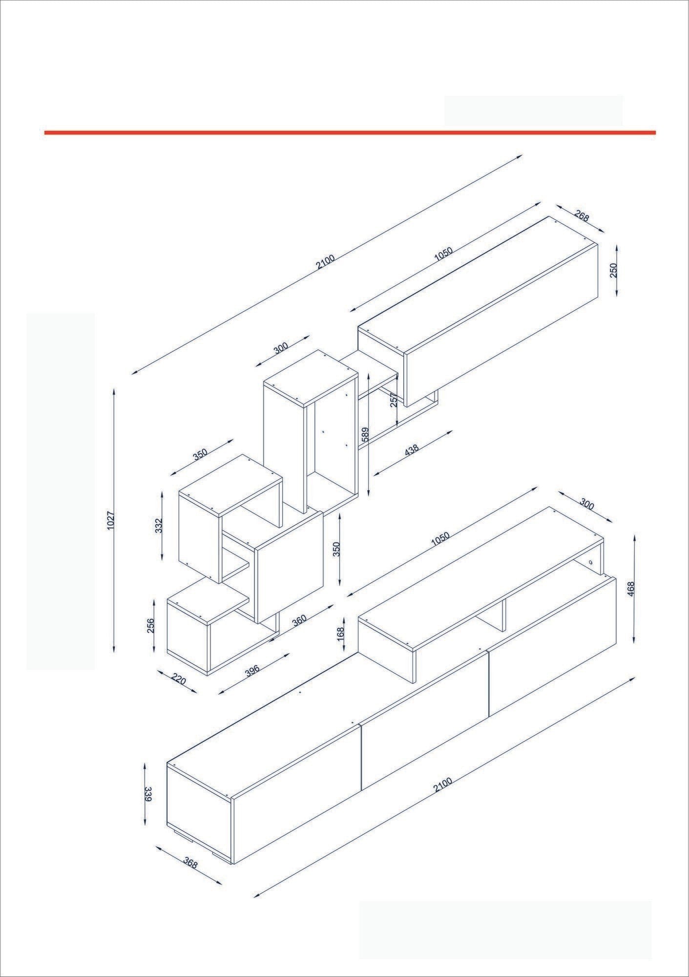 Unité de télévision Elit - White