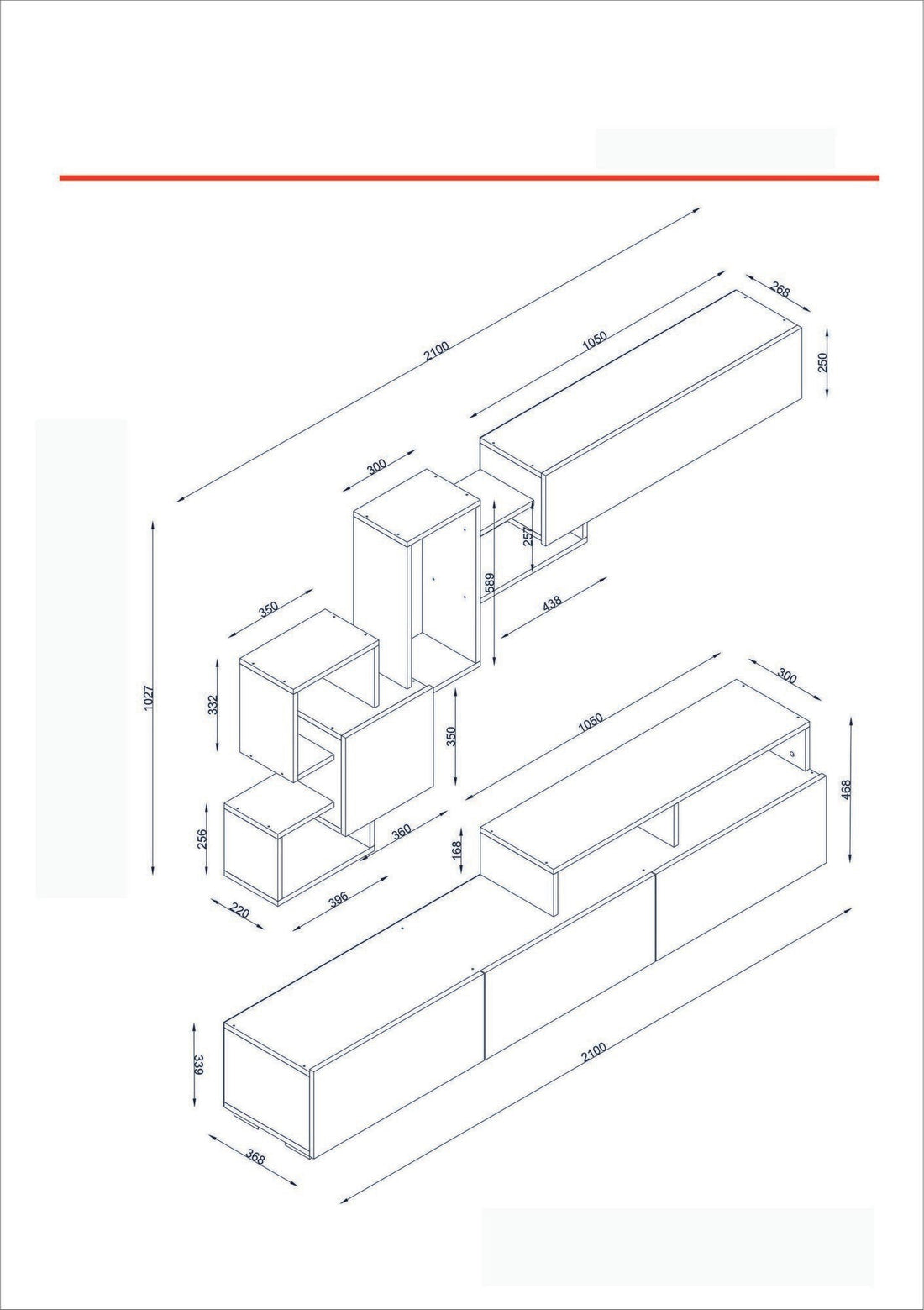Unité de télévision Elit - White