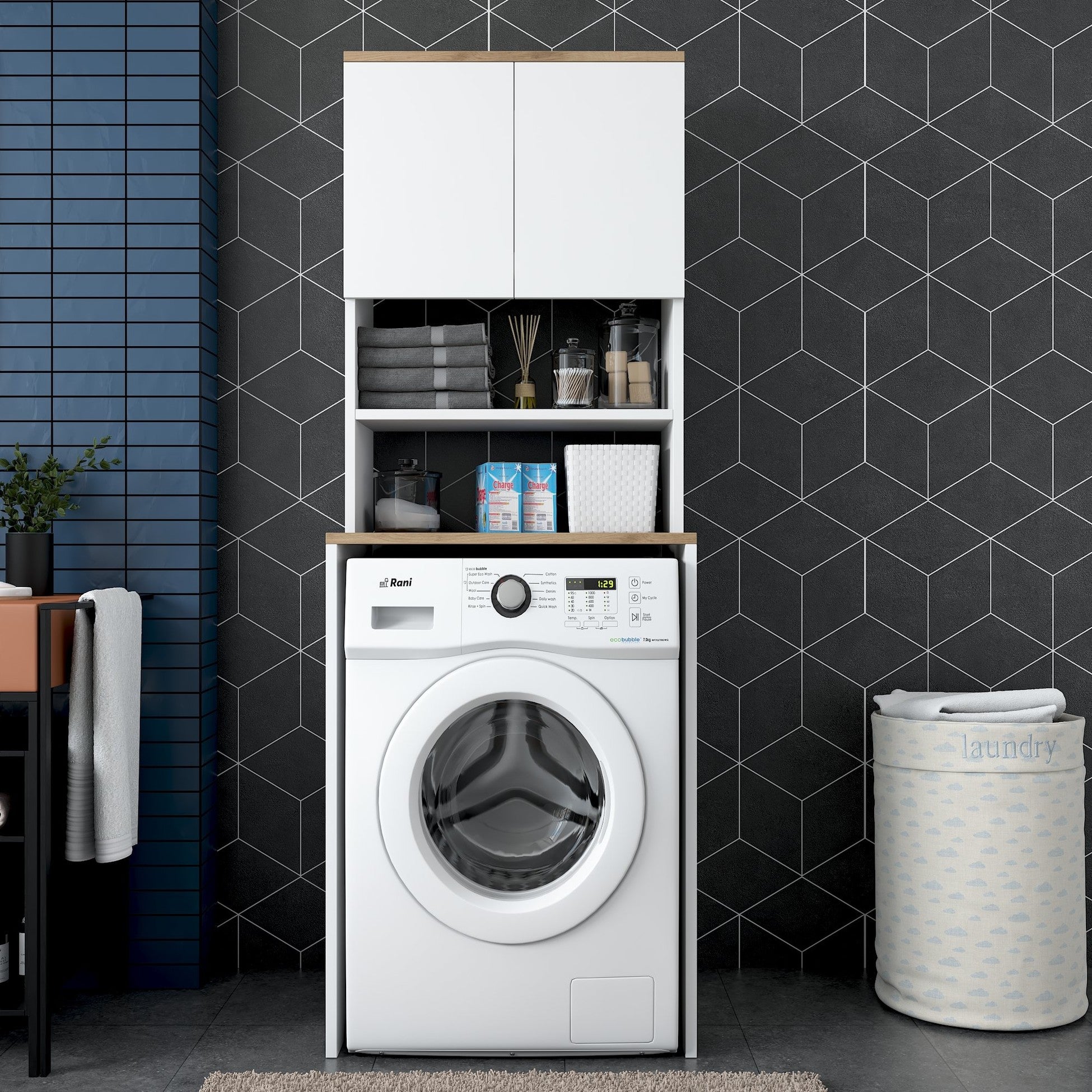 Armoire pour machine à laver KD101 - 1950 - Walnut