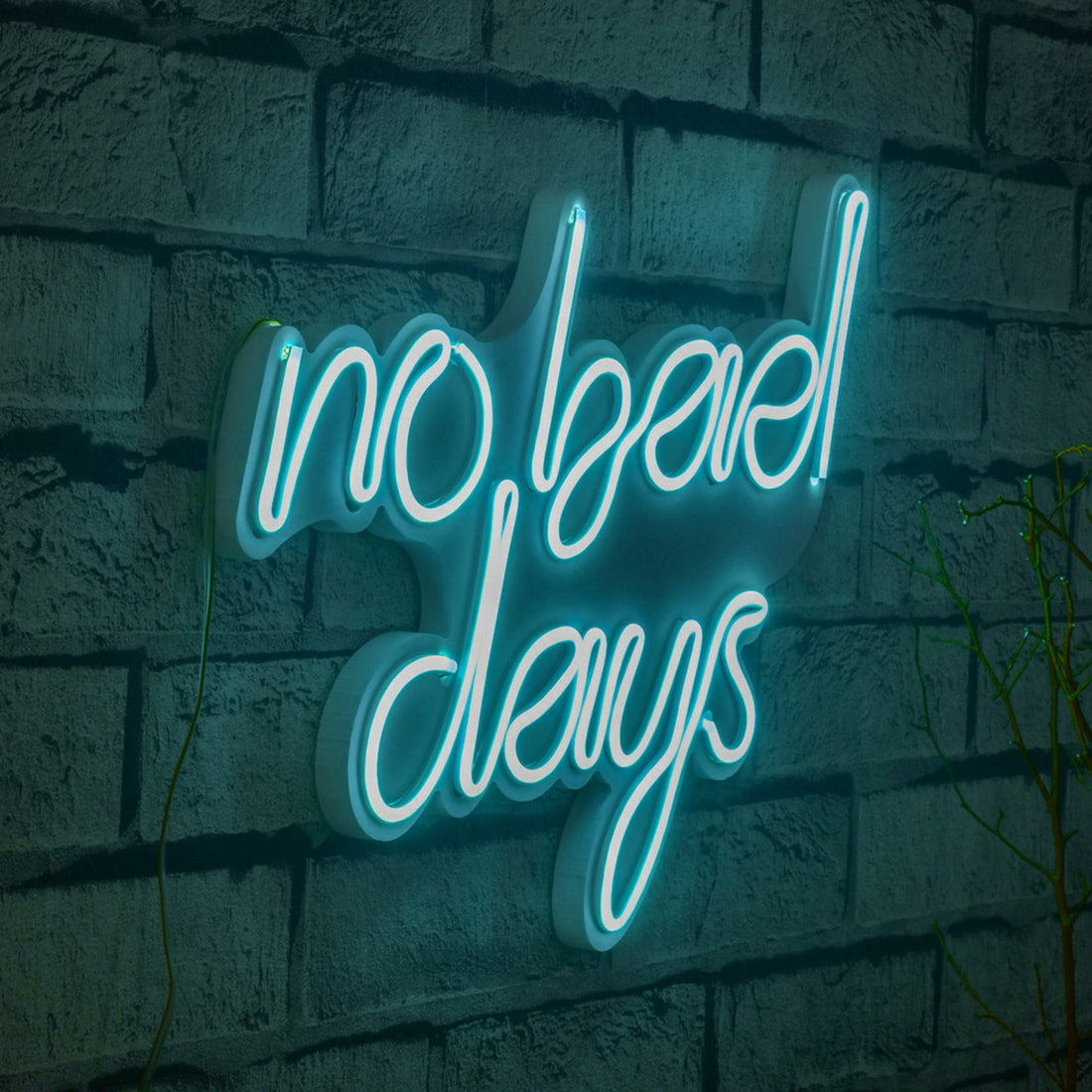 Éclairage LED en plastique décoratif No Bad Days - Blue