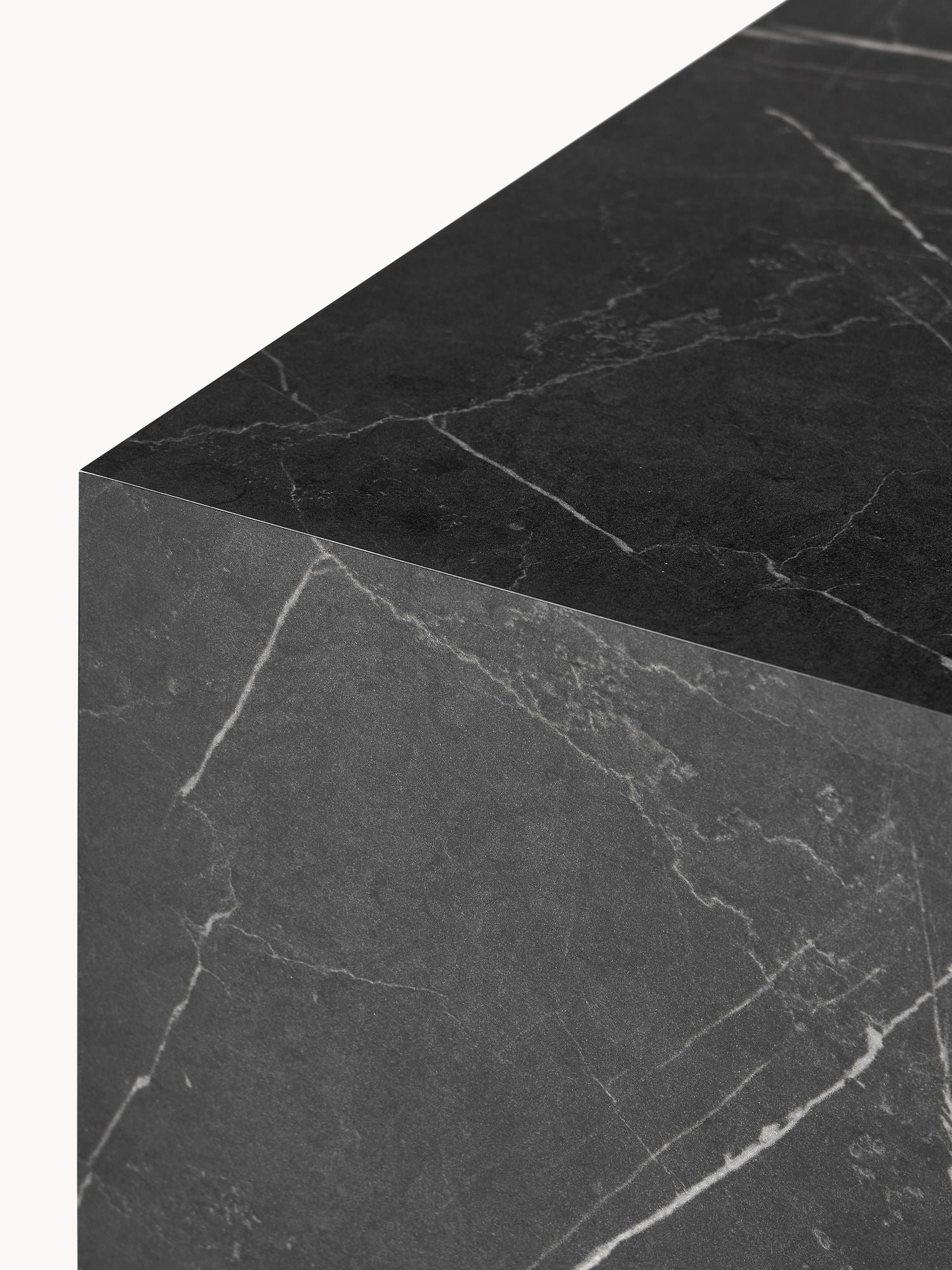 Table basse aspect marbre Thea 90x90