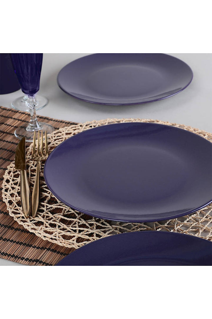 Service Plate Set (6 Pieces) Purple Aegean Service Plate 25 Cm 6 Pieces