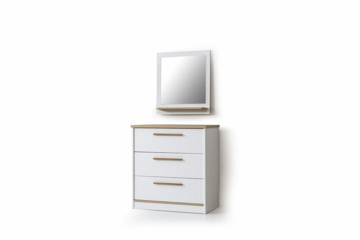 Plato Chiffonnier 3 tiroirs avec miroir