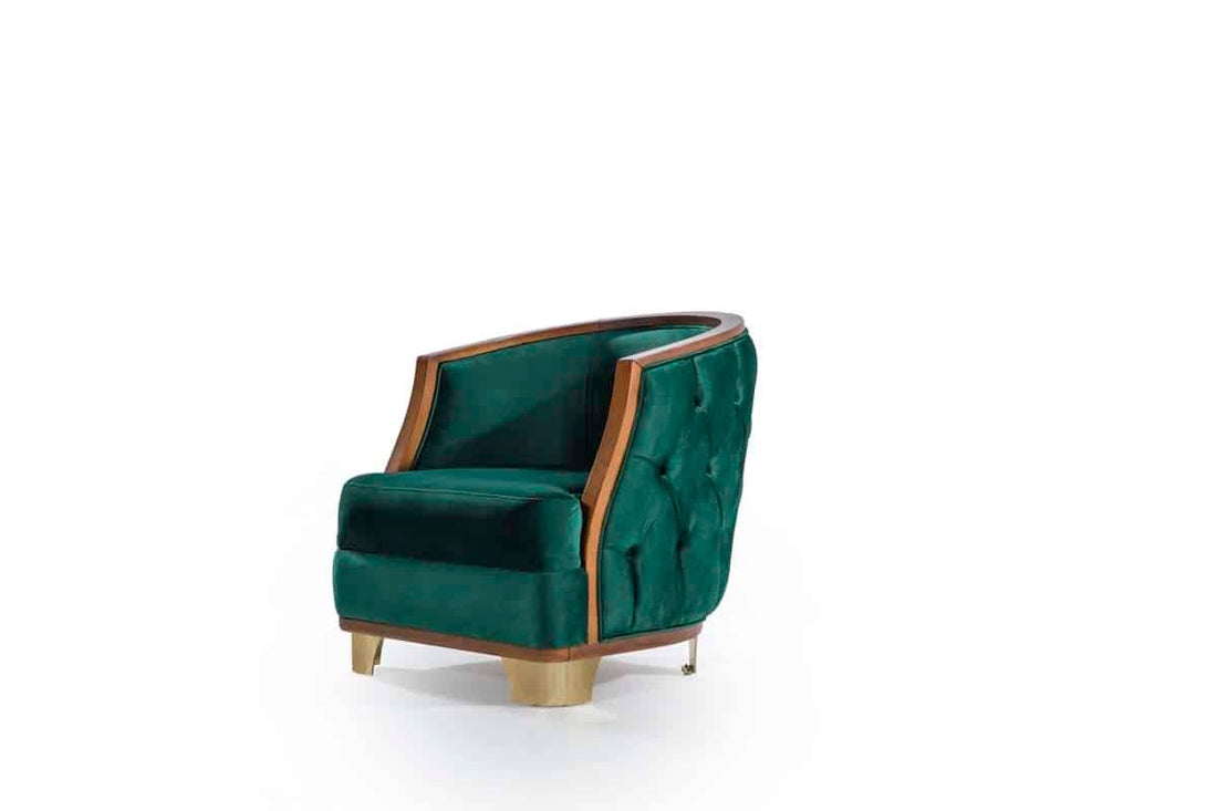 Nish Fauteuil Bergère vert