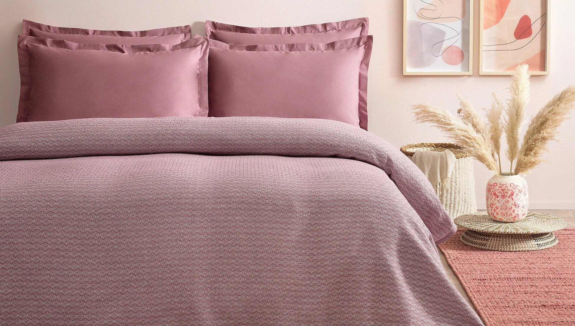 Mare Couvre Lit Rose