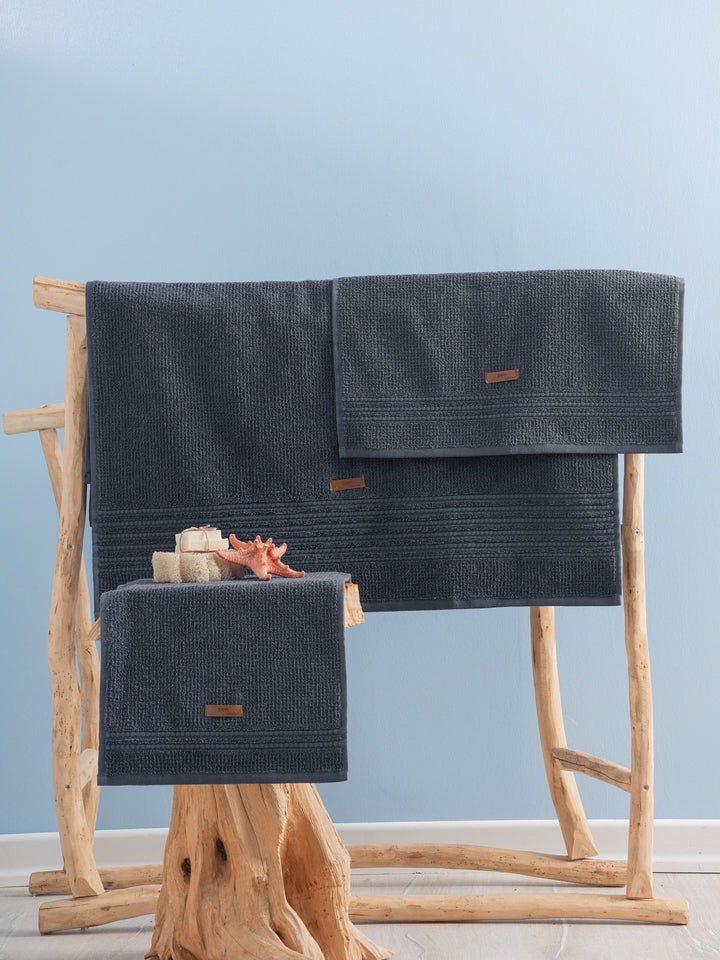 Ensemble de serviettes (3 pièces) Wellness - Anthracite