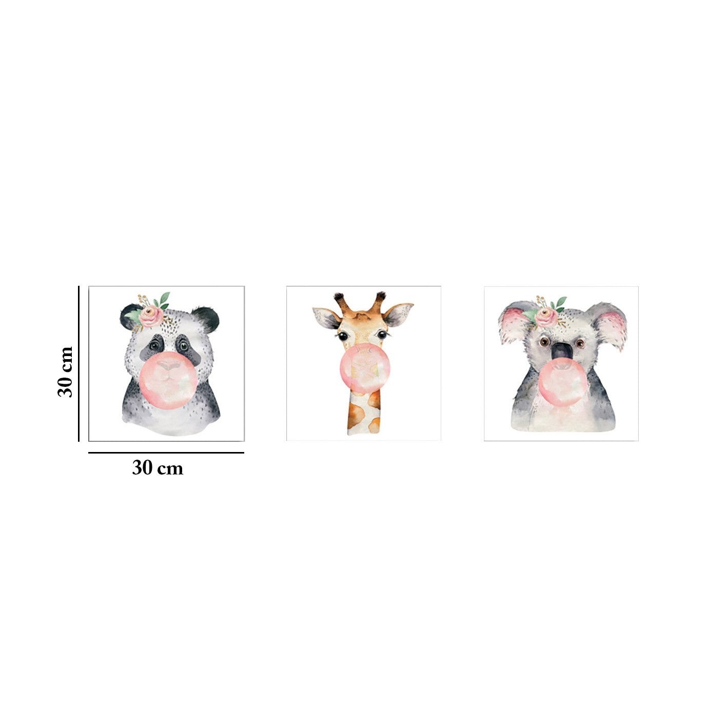 Peinture décorative en toile (3 pièces) FAH10