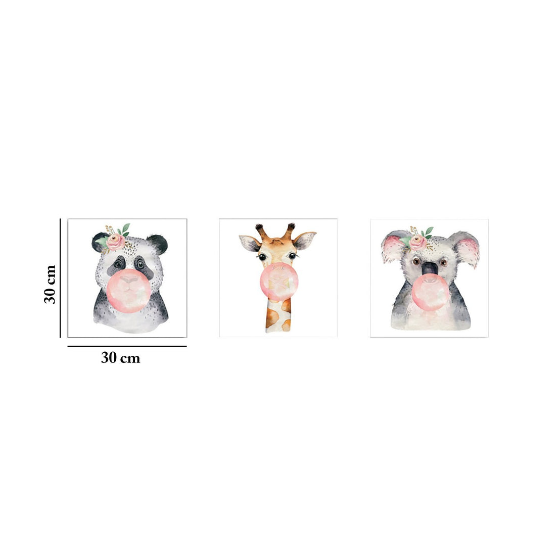 Peinture décorative en toile (3 pièces) FAH10