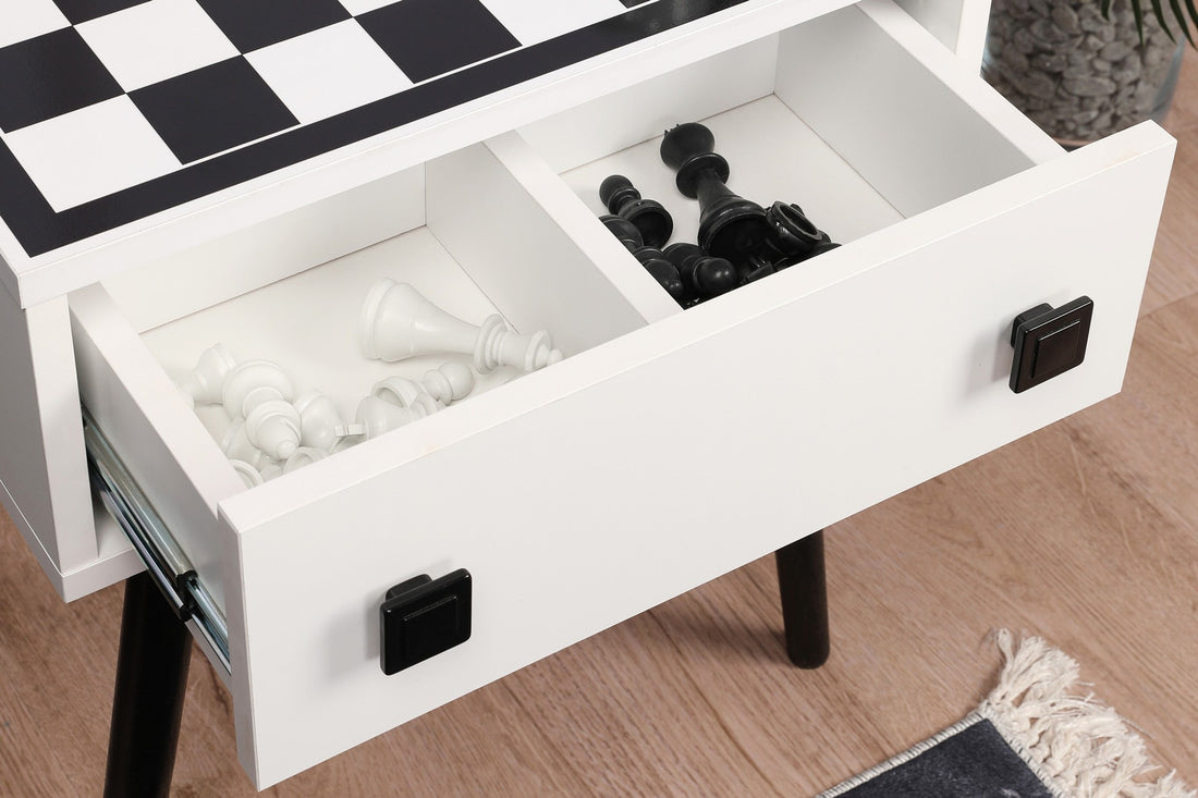 Table d'échecs Chesso - Black, White