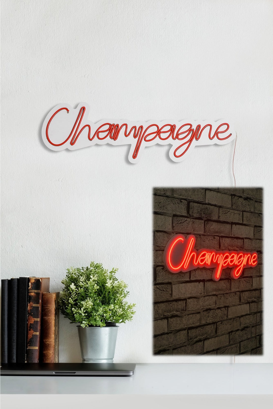 Éclairage LED en plastique décoratif Champagne - Red