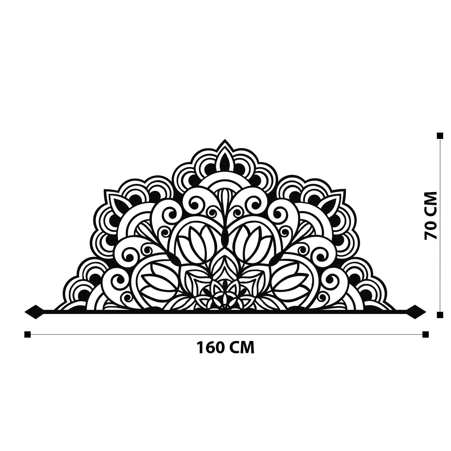Accessoire mural en métal décoratif Almero