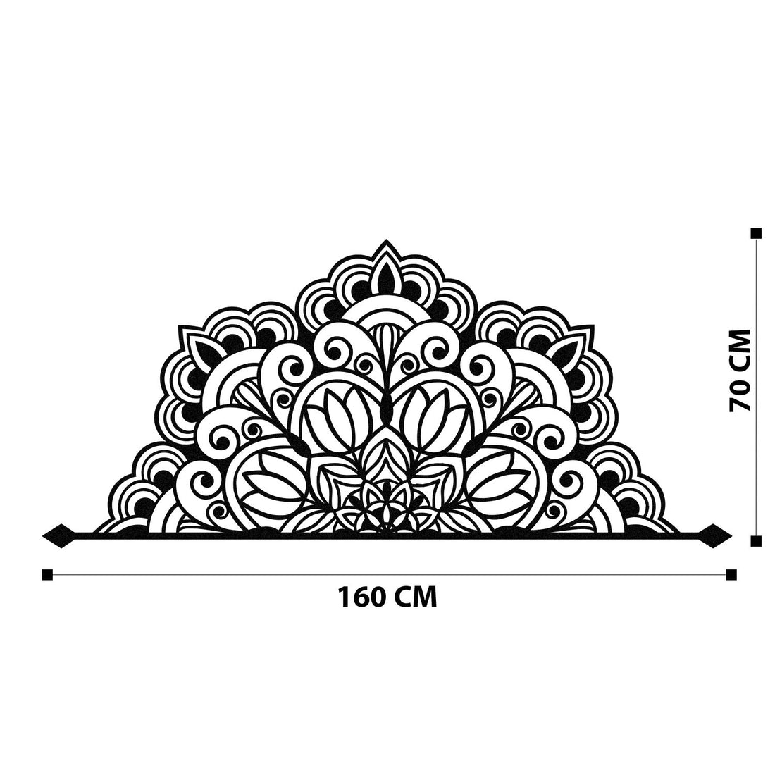 Accessoire mural en métal décoratif Almero