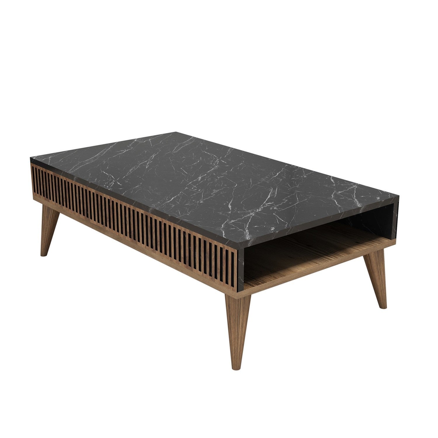 Table basse Milan - Walnut, Black