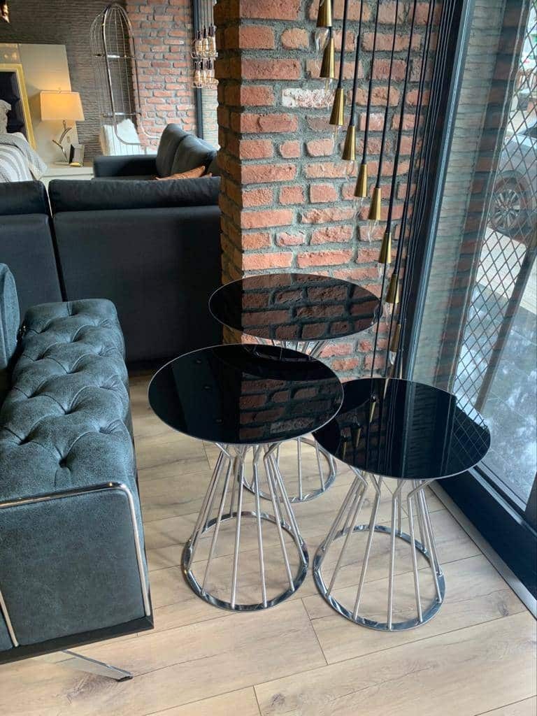 Table gigognes gold (chrome)