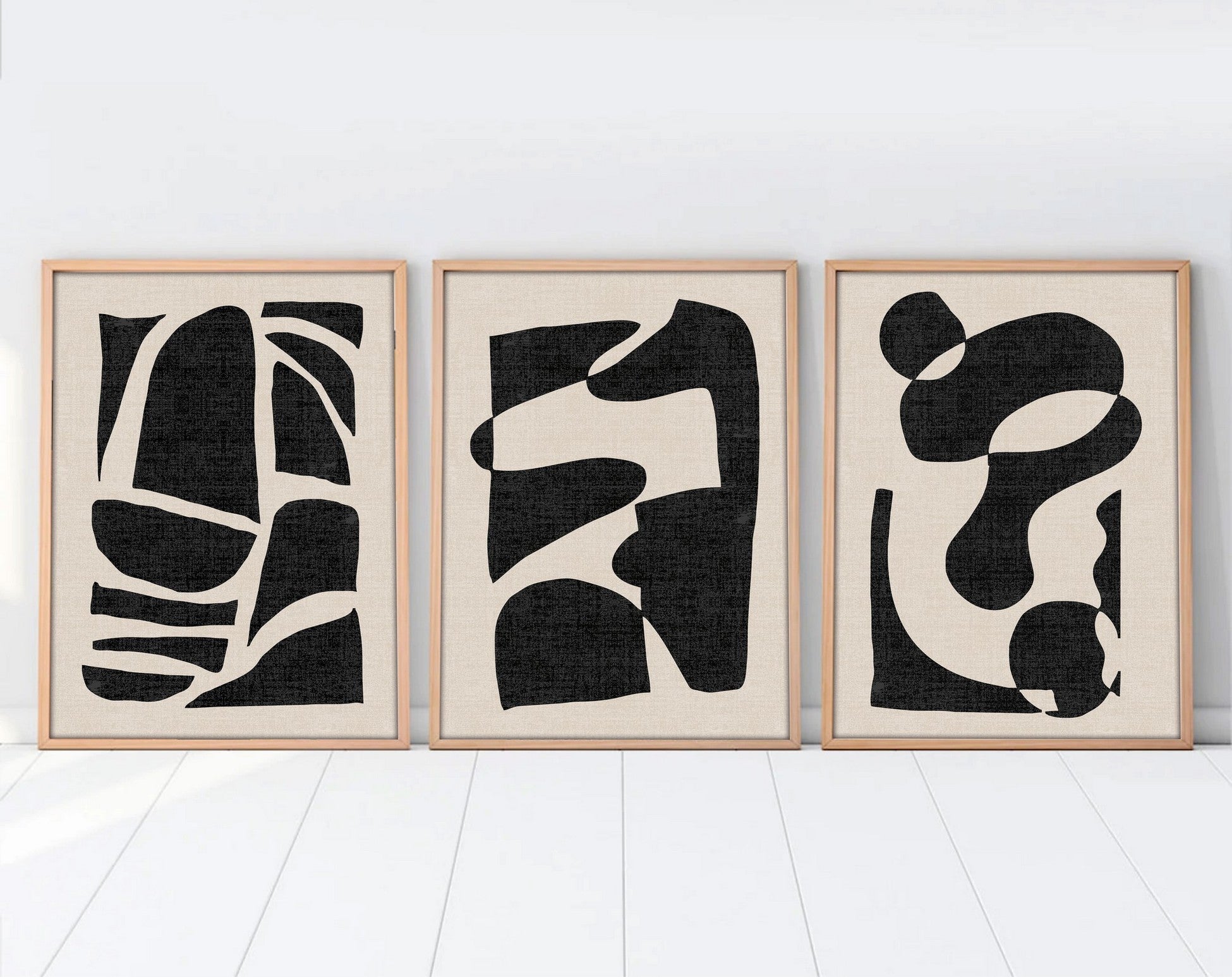 Peinture MDF encadrée décorative (3 pièces) Huhu201 - 30 x 40