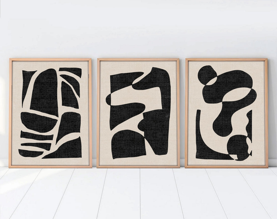 Peinture MDF encadrée décorative (3 pièces) Huhu201 - 30 x 40