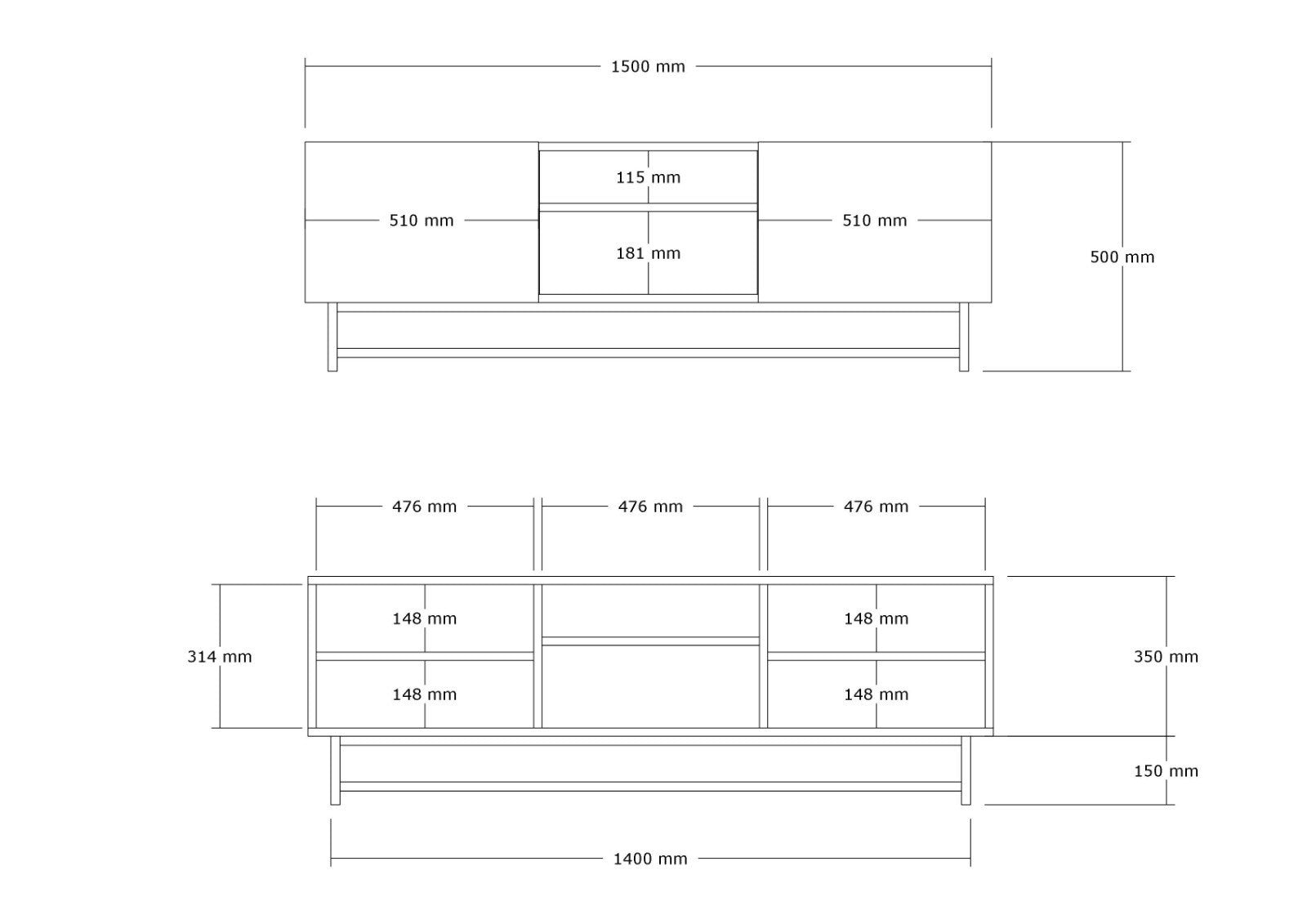 Meuble TV Wood - Walnut