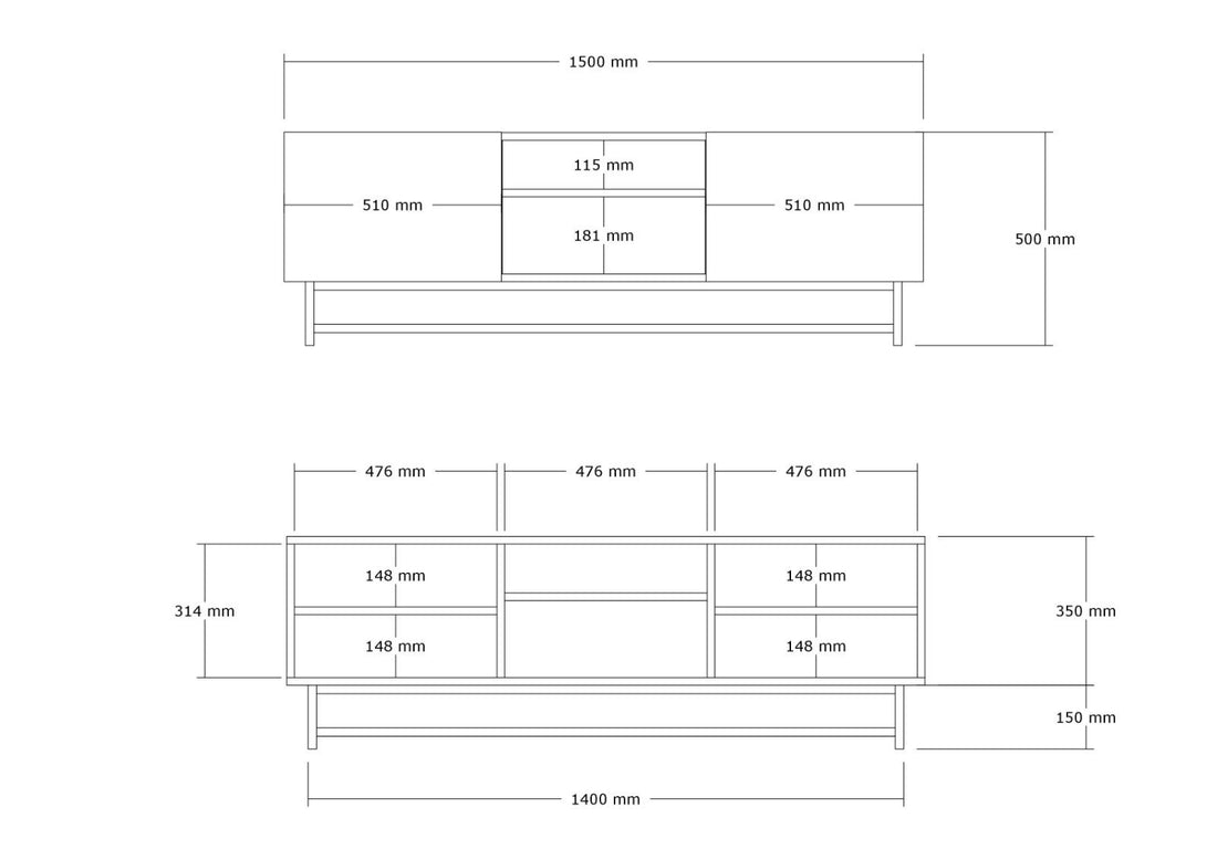 Meuble TV Wood - Walnut