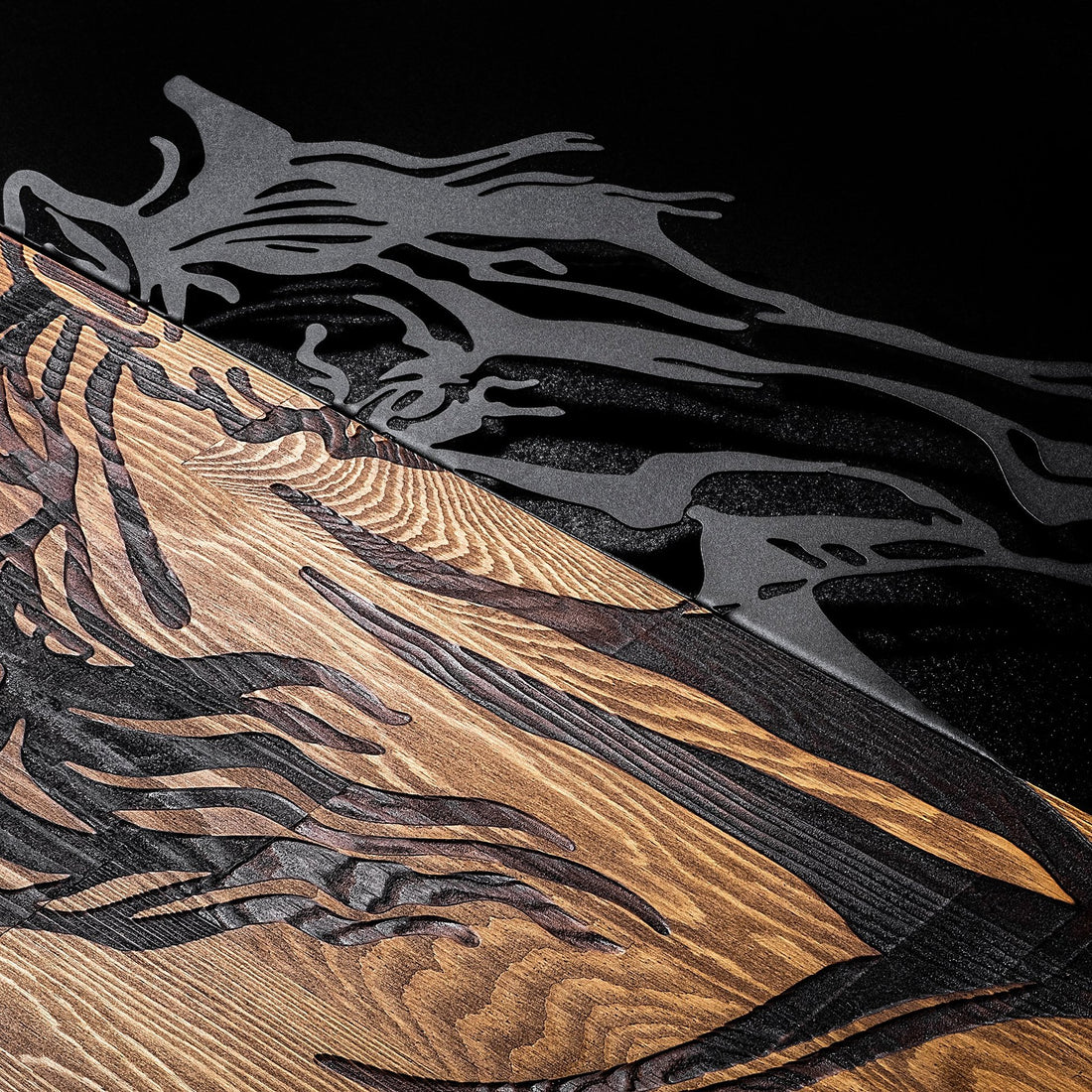 Accessoire mural en bois décoratif Horse 1