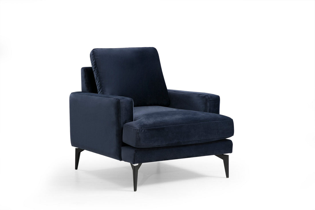 Fauteuil à oreilles Papira Armchair - Navy Blue