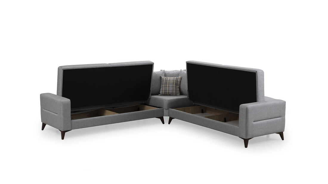 Canapé d'angle Kristal 3+Corner+3 - Light Grey