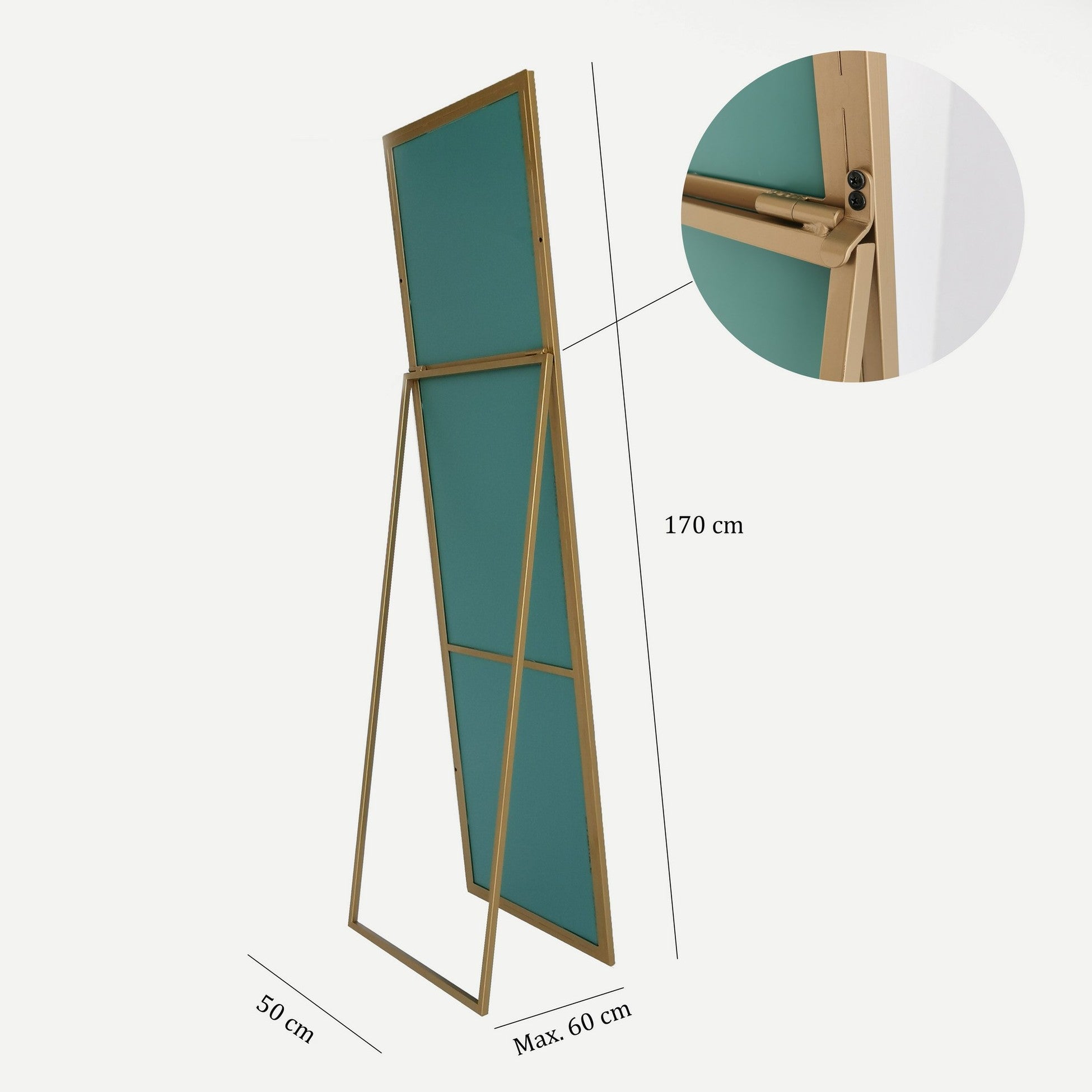 Miroir Cheval Cool - Gold