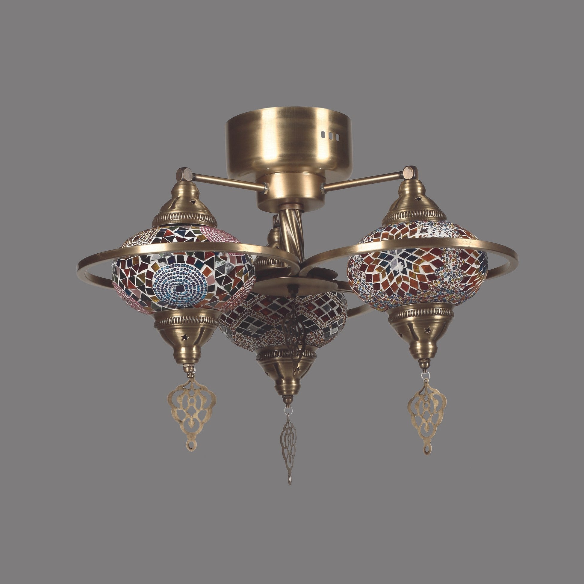 Lustre Nouveau Magellan Mosaïque de Verre 3 Pièces - 7788-3