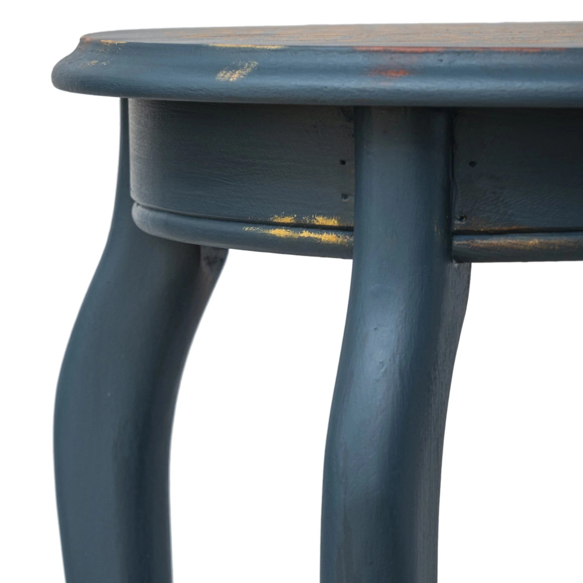 Table basse tribale bleue