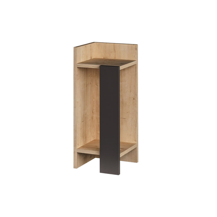 La table de nuit Elos left - Oak, Anthracite