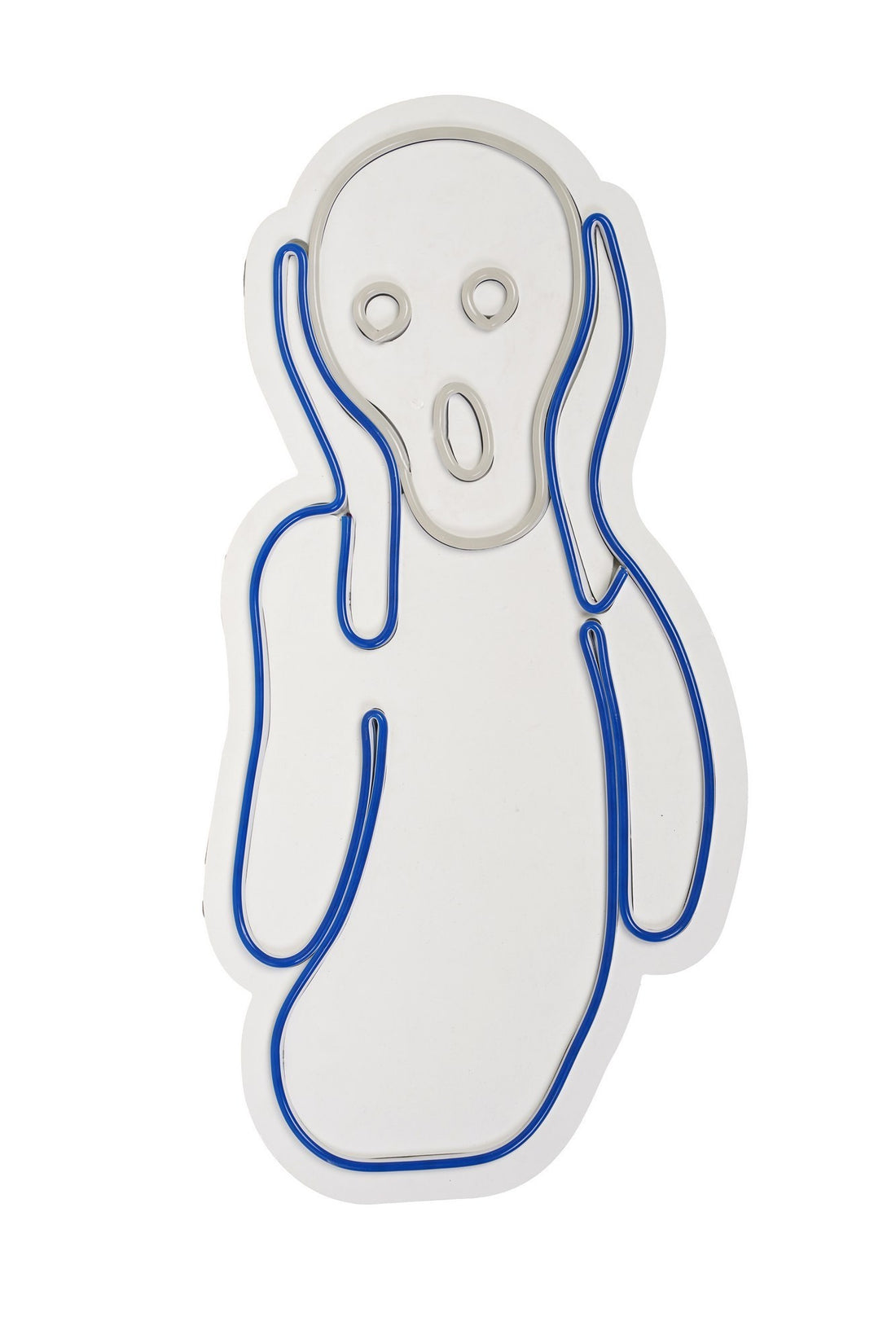 Éclairage LED en plastique décoratif Scream - Blue, White