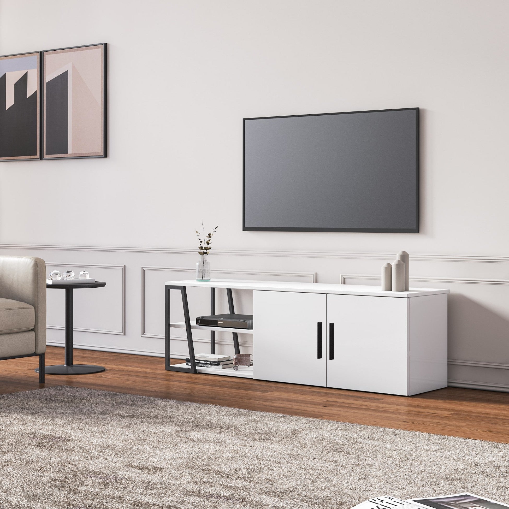 Manzoni Meuble Tv Blanc