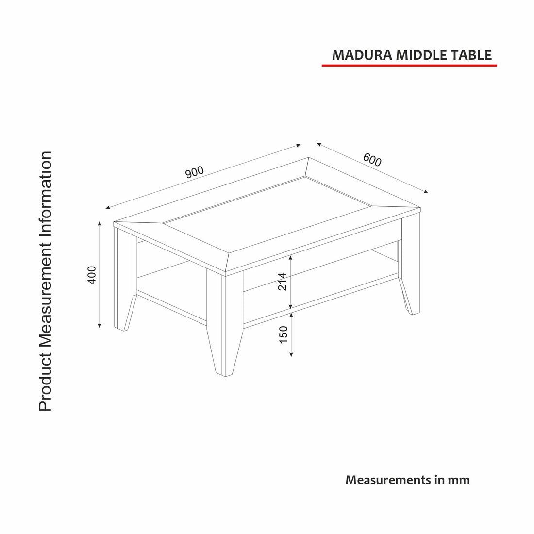 Table basse Madura - Oak