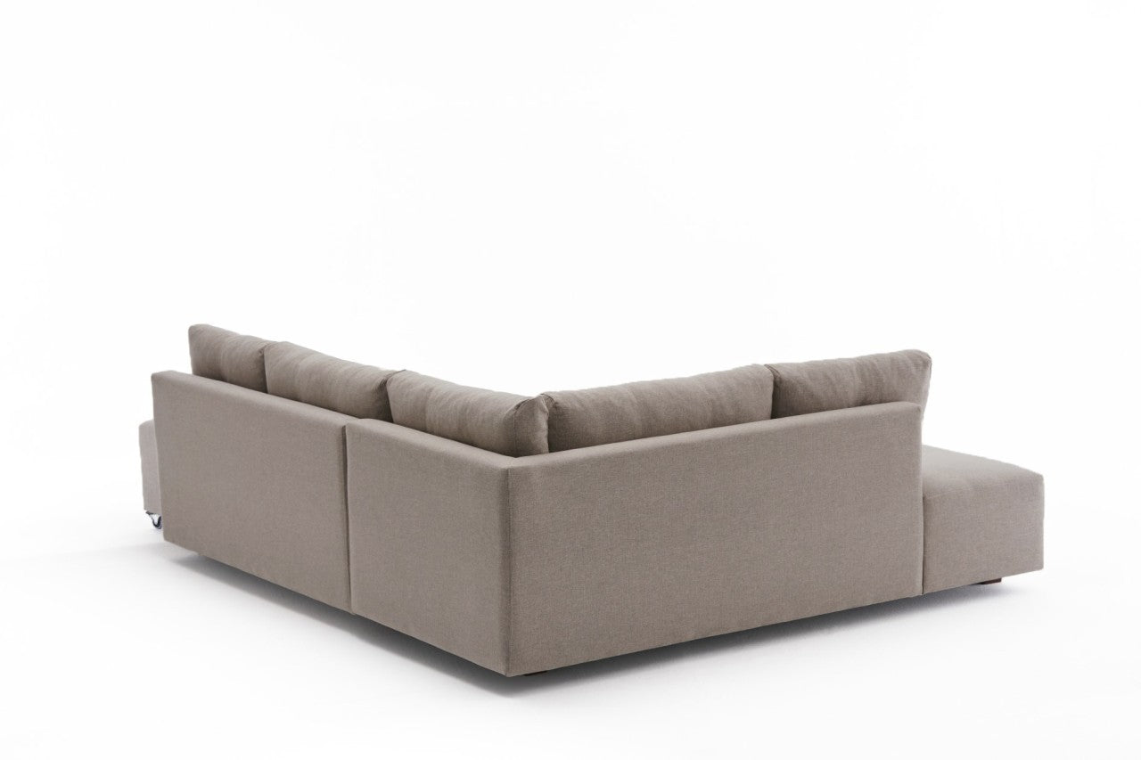 Canapé d'angle Manama Corner Sofa Bed Left - Cream