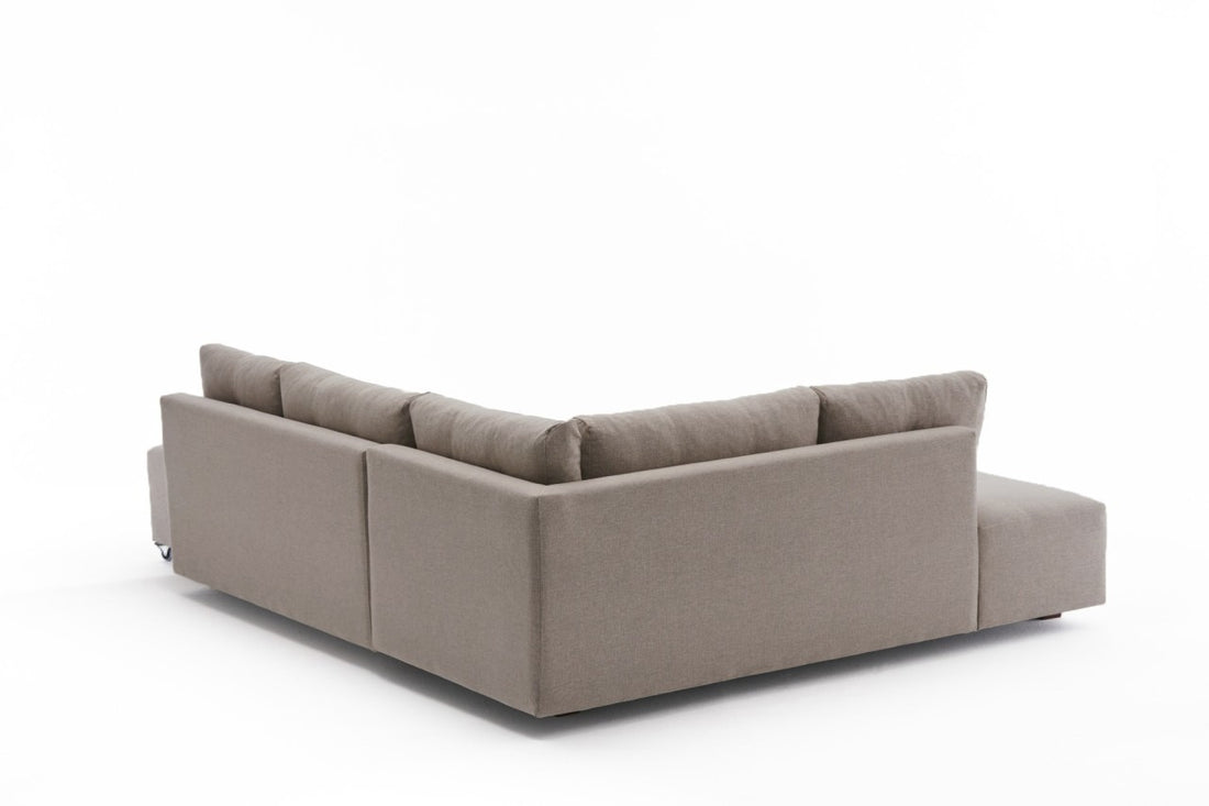 Canapé d'angle Manama Corner Sofa Bed Left - Cream