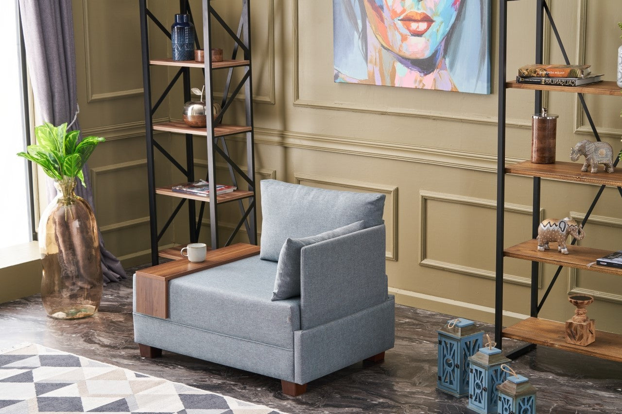 Canapé 1 place Fly Right - Light Blue