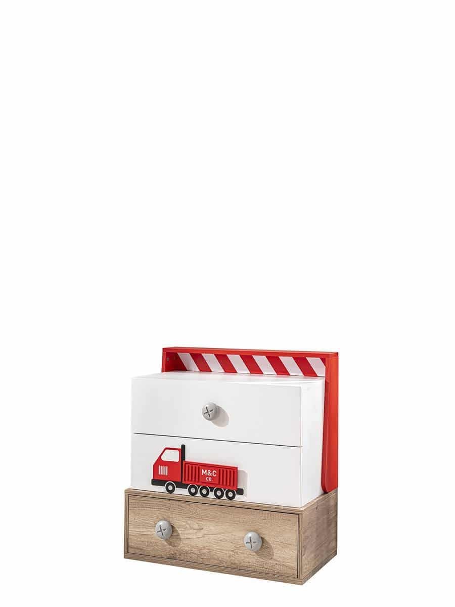 Table de chevet enfant Master 3 tiroirs