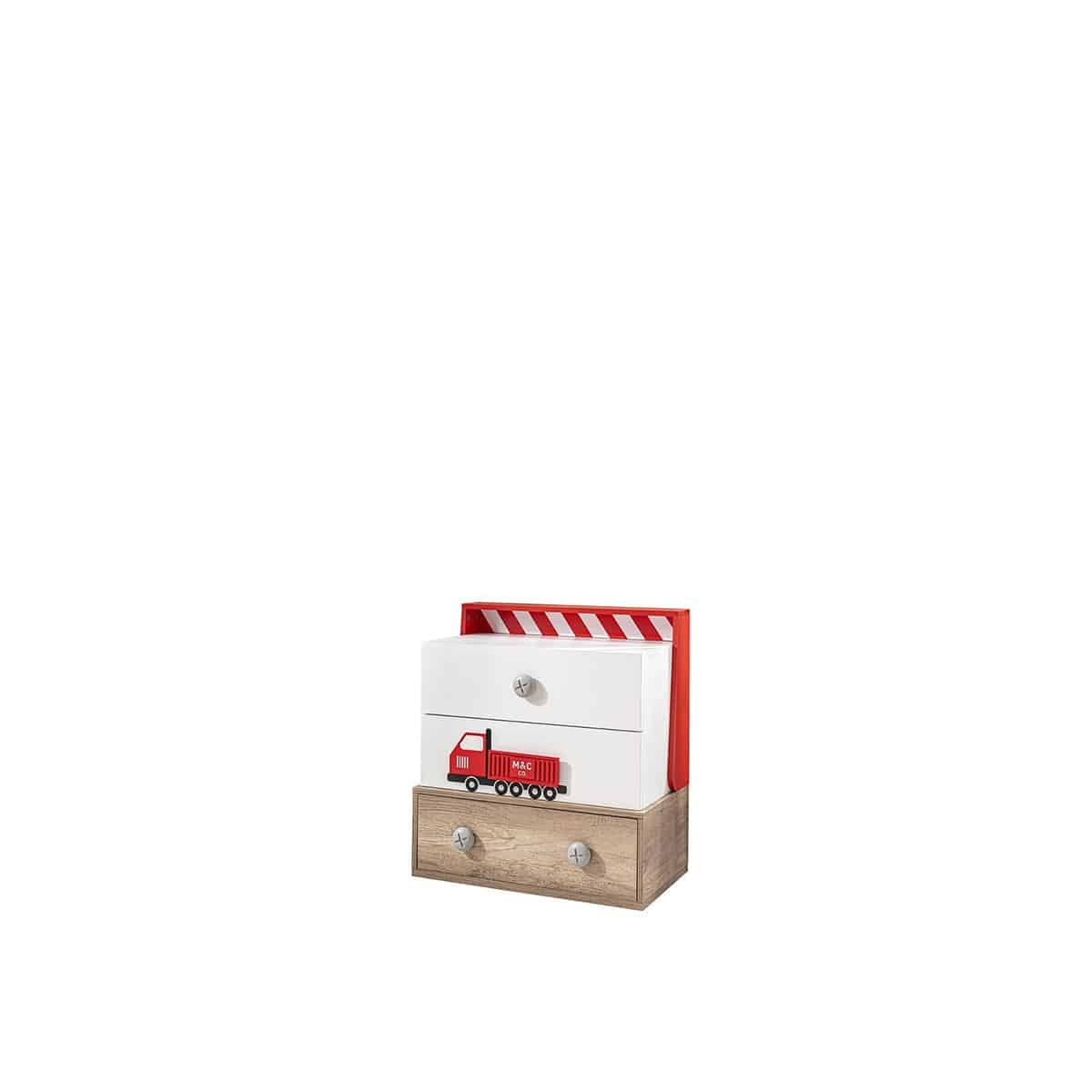 Table de chevet enfant Master 3 tiroirs