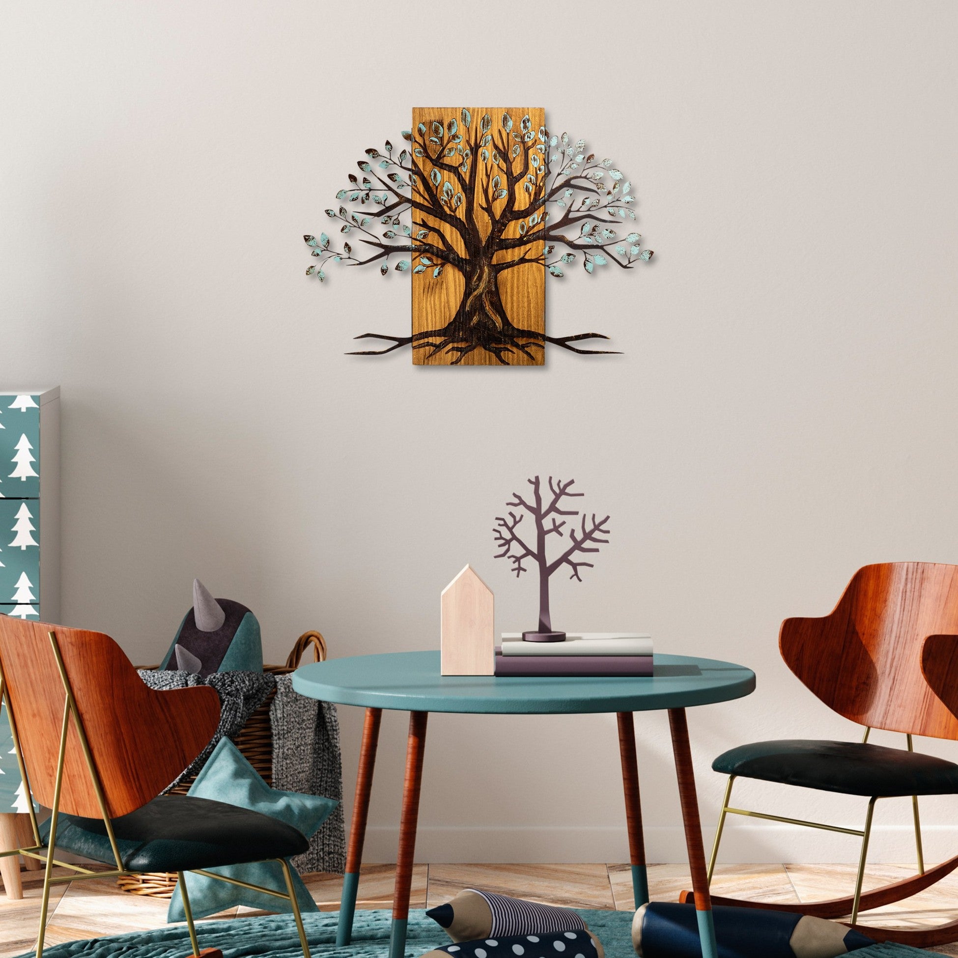 Accessoire mural en bois décoratif Willow - 382-A
